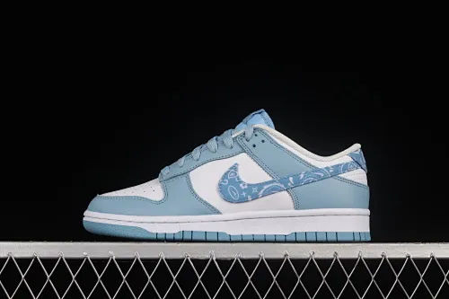 All Categories Nk SB Dunk Series Nk SB Dunk Low Low-top sneakers Pure original version Nk Dunk Low "Green/blue paisley" SB smashed backboard fashion casual sneakers DH4401-101